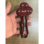 Gönülden Tasarım 15X7 cm Taş Işleme Kırmızı Mantar Arma Yama Dikiş Hobi Aksesuarı