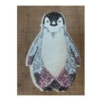 Gönülden Tasarım 24x15 Cm Pul Payetli Penguen Aplike Yama Arma Aksesuar