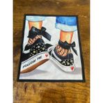 Gönülden Tasarım Zirkon Taş Boncuk Işleme Ayakkabılı Arma Dikiş Aplike 23X19 cm