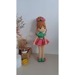 Gonulella Amigurumi Örgü Oyuncak Mercan Bebek - Renkli