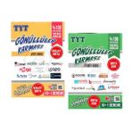GÖNÜLLÜLER KARMASI TYT DENEMELERİ ALTIN (KOLAY ORTA) + ZÜMRÜT (ORTA ZOR) SERİSİ (2 SET)