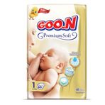 Goo.N Premium Soft No:1 Yenidoğan 60 Adet Bebek Bezi