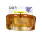 Good Hair Days - Yan tarak Kıvrımlı arka Saç Tarağı, Saç El Sanatları, Saç Boncukları, Gelin Saç Aksesuarları, Güçlü Tutulan Saç Tarağı Chignon Up-Do Şekillendirici Tarak ABD'de Üretilmiştir (1 Yan