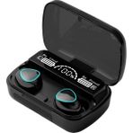 Good Shop Bluetooth Tws Kablosuz Suya Dayanıklı Bluetooth 5.1 Dijital Ekranlı Kulaklık (Yurt Dışından) - Siyah