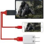Good Shop HDMI 2m Kablo Apple IPhone x 8 8 Artı 7 7 Artı 6 6s 5 5s 5s Aydınlatma Kablosu Adaptörü Hdtv Tv 8 Pin HD1080P Adaptörü HDMI (Yurt Dışından) - Kırmızı