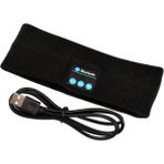 Good Shop Kablosuz Bluetooth Kulaklık Uyku Müzik Kafa Bandı Şapka Yumuşak Sıcak Spor Koşu Kulaklık Mikrofonlu Akıllı Telefonlar Için Handsfree (Yurt Dışından) - Siyah