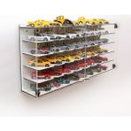 Good Sign Pleksi Kapak 48 Araçlık 1/64 Hotwheels, Matchbox Uyumlu Hobi Oyuncak Araba Rafı Koleksiyon Model Araba Garajı - Beyaz