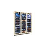 GOOD SIGN Premium Kart Sergileme Standı , Kartonet Doğal Ahşap Sergileme Vitrini, Oyuncak Araba Rafı