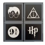 Good Time Dörtlü Set Siyah Harry Potter Dekoratif Tablo