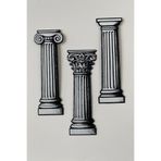 Good To Glow Kabartmalı Roma Sütunları Kitap Ayracı 3lü Set - Dokulu Antik Kent Tarih Serisi Set