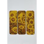 Good To Glow Vincent Van Gogh Kabartmalı Ayçiçekleri Temalı Kitap Ayracı – Sanatseverlere Özel 3’lü Set