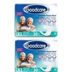 Goodcare Bel Bantlı Yetişkin XLarge 2x30 Adet Yetişkin Hasta Bezi
