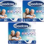 Goodcare Yetişkin Bel Bantlı Tekstil Yüzey Large 30x3 Adet Hasta Bezi