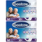 Goodcare Yetişkin Bel Bantlı Tekstil Yüzey Medium 30x2 Adet Hasta Bezi
