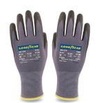 Goodyear 16-174 Iş Eldiveni (12 Çift) 1 Paket - Siyah - Gri - 9