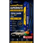 Goodyear Tofaş Şahin Supermute 2'li Muz Silecek Takımı 1977-2003 Sedan (450MM+400MM)-6'LI Mikro Fiber Bez Hediye