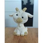 Goofy Series GOAT Hareketli Gözlü Keçi Biblo, NOAMS Esprili Hayvan Figürü, Eğlenceli Masa Üstü Objeleri, İlginç Pop Art Ev Ve Oda Dekorasyonu GOAT Movable Eyes NOAMS