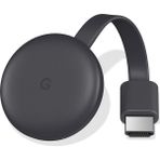 Google Chromecast 3 Medya Oynatıcı – Android, iOS, Mac, Windows Uyumlu, 1080p Full HD HDMI Wi‑Fi Kablosuz Görüntü Aktarımı ve Telefonla Kontrol