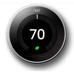 Google Nest Learning Termostat (3. Nesil) T3019US, Akıllı Wi-Fi Programlanabilir Termostat, Enerji Tasarrufu, Alexa ile Çalışır, Parlak Çelik, Tercihleri Öğrenir...