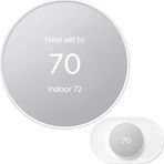 Google Nest Termostat - Ev için Akıllı Termostat - Programlanabilir WiFi Termostatı - Kar - GA01334-US Eşleşen Google Nest Termostat Trimiyle Paket...