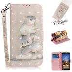 Google Pixel 3A kılıf, SATURCASE 3D PU deri kılıf, deri kılıf, mıknatıslı kilit, cüzdan, kart bölmeleri, stant fonksiyonu, el kayışı, koruyucu kılıf, cep telefonu çantası, Google Pixel 3A (TD-7) için