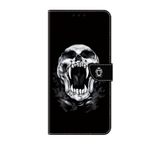 Google Pixel 9A Telefon için Deri Kılıf, Kart Yuvalı Toz Geçirmez Katlanır Cüzdan Kılıfı, Kafatası Kafa Tasarımı