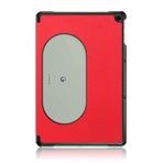 Google Pixel Tablet için QINOUK Kılıf, [Stand Özelliği] Otomatik Uyku Uyandırmalı Ultra İnce Akıllı Kapak, PU ve PC Çizilmez Koruyucu Kılıf, Google Pixel Tablet için-Kırmızı
