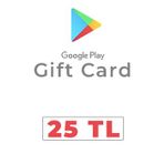 Google Play 25 TL Hediye Kodu