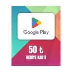 Google Play Hediye Kartı 50 TL Dijital Teslimat Anında Kullanım Tüm Mağazalarda Geçerli