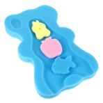 GOOHOCHY 1 Takım Duş Sünger Köpük Yumuşak Banyo Süngeri Ped Bathmat Dokulu Küvet Kaymaz Banyo Yastığı Sünger Kaymaz Banyo Yatağı Rahat Duş Yastığı Pp Blue