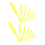 GOOHOCHY 14 Adet Balık Ağı İğnesini Onarma Ağ Mekikleri Ağ Aletleri Dokuma Tezgahı Sarı