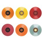 GOOHOCHY 6 Adet Müzik Duvar Sticker Pikap Dijital Duvar Saati Vinil Kayıt Ekranı Kalem Duvar Süslemeleri Plak Çalar Standı Vinil Plak Çalar Kayıt Kapakları Kayıt Standı Poster Radyo Pvc