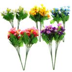 GOOHOCHY Yapay Çiçek Papatya Buketi 10lu Set Ev Düğün Fotoğrafçılığı Açık Hava Dekoru