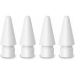 Goojodoq Apple Pencil Uyumlu Stylus Uçları - 4'lü Paket Stylus Kalem Ucu Apple Pen 1. ve 2. Nesil - Beyaz