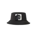 Goorin Bros. Bucktown Panther Bucket Şapka, S/M, 105-0128 Bucktown Panther, Siyah, Unisex Yetişkin