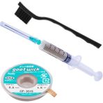 Goot Wick Anakart Tamir Seti Flux Lehim Toplama CP-3515 Lehim Sökme Teli 3,5mm Antistatik Fırça