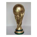 GoPLAST 15 Cm Boy Fifa Dünya Kupası Gold Kaplama Messi Qatar Futbol