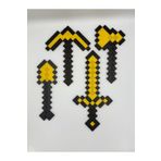 Goplast Premium Minecraft 4’lü (Balta - Kılıç - Ok - Kürek) Lego Hediyelik