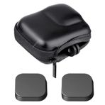 GoPro Hero 11 10 9 Siyah + Hero11 Hero10 Hero9 Kauçuk Lens Kapağı için Mini Saklama Çantası Kılıfı, ULBTER Taşıma Taşınabilir kutular Go pro Hero9 için Aksesuar [2+1 Paket]