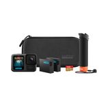 GoPro HERO13 Siyah Aksesuar Paketi - İşleyici, 2 Enduro Pil, 2 Kavisli Yapışkan Montaj, 64 GB SanDisk MicroSD Kart ve Taşıma Çantası İçerir