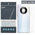 Gor Huawei Mate 40 Pro Kılıf Kamera Korumalı Şeffaf Silikon Kılıf-(5775)