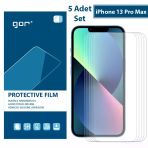 Gor Iphone 13 Darbe Emici Ekran Koruyucu Jelatin 5 Adet Set-(5775)
