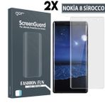 Gor Nokia 8 Sirocco 3D Kavisli Full Darbe Emici Ekran Koruyucu 2 Adet Set