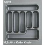 Gör Seç 42X49 Gri Çekmece Içi Kaşıklık Kepçelik Çekmece Düzenleyici - kesilebilir