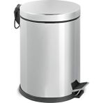 Gör Seç Paslanmaz Çelik Pedallı 12 Litre Çöp Kovası 12 Lt Ev Ofis Banyo Mutfak - Gri