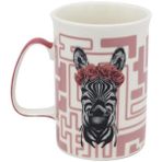Gordion Zebra Kupa - Beyaz - Pembe