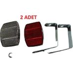 Gördur (2 Adet) Bisiklet ve Motorsiklet Ön ve Arka 2li Reflektör Seti Bisiklet Süsü