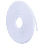 GORGECRAFT 25 Metre x 6 mm Beyaz Polyester Boning Dikiş Giysi Aksesuarları, Düğün, Gelin Elbisesi, Gece Elbisesi, İç Çamaşırı, Korseler, Şapkalar, El Çantaları, Kendin Yap Yapımı için