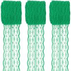 GORGECRAFT 3 rulo 10 m dantel bant, çiçek desenli, yeşil, dantel süsleme, 45 mm kumaş, çiçek desenli, el işi, gelin takısı, düğün için, kendin yap takı üretimi, saç kurdelesi yapımı, el işi