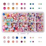 GORGECRAFT 3000 adet 3 mm-8 mm Yarım Yuvarlak Suni İnci Renkli Boncuklar Düz Sırt Bol Boncuklar Koleksiyon Defteri Süslemeleri El Sanatları Telefon Çivileri